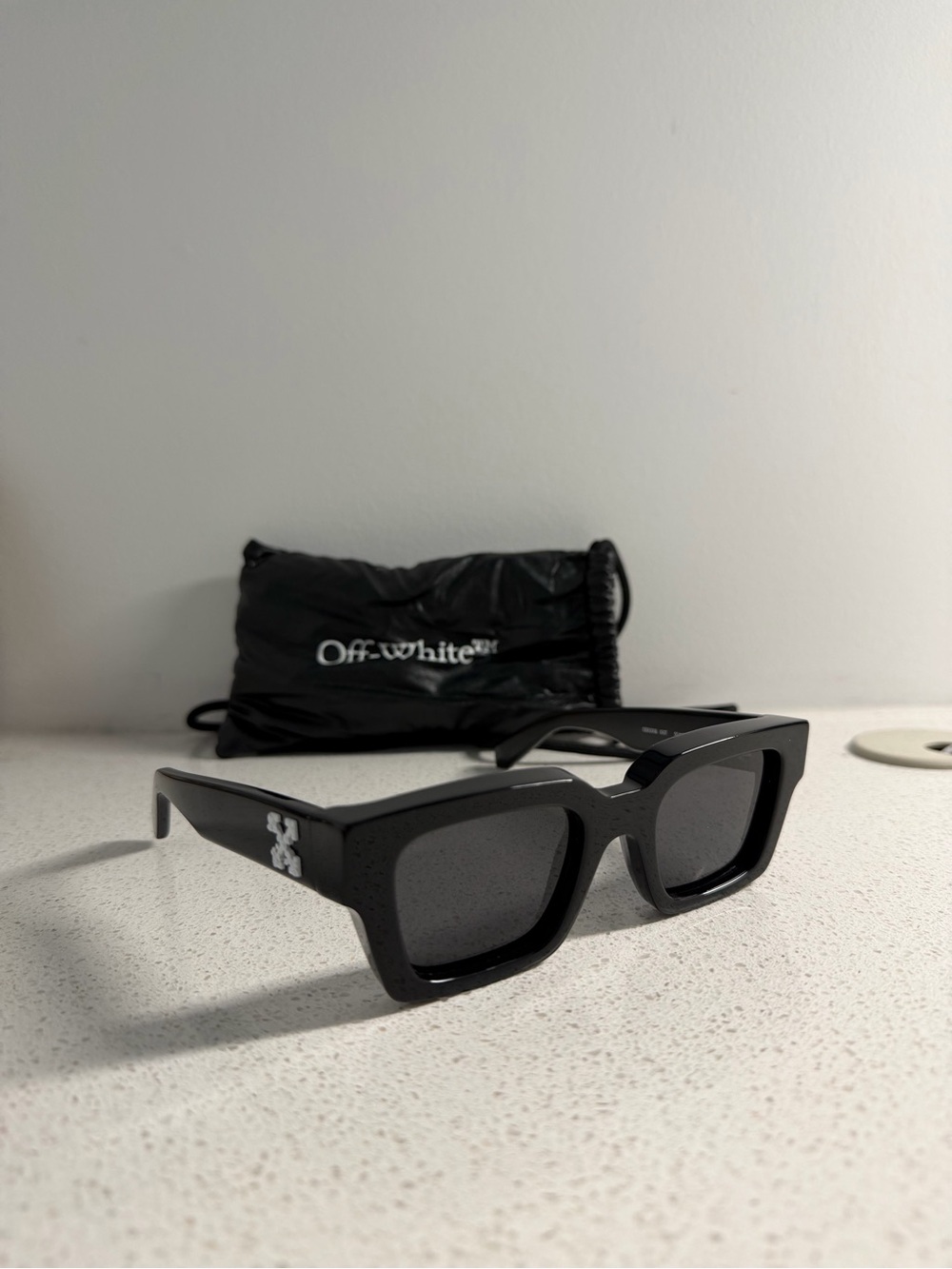 Off-White Virgil Black Square Frame Sunglasses